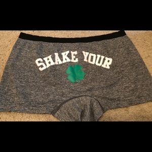 Grey Torrid Shamrock boy shorts
